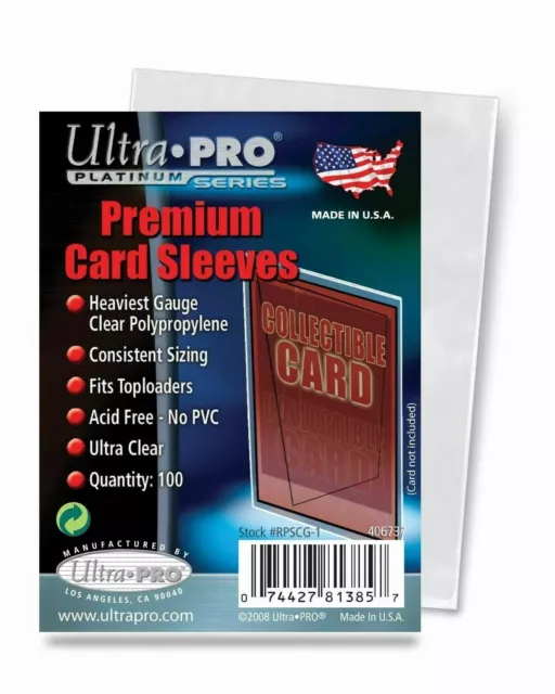 Ultra Pro Platinum Series Premium Card Sleeves (100 pack)