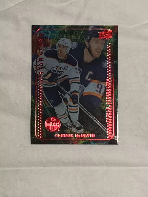 23-24 UD Upper Deck Series 1 Star Zone SZ-28 RED Connor McDavid -Edmonton Oilers