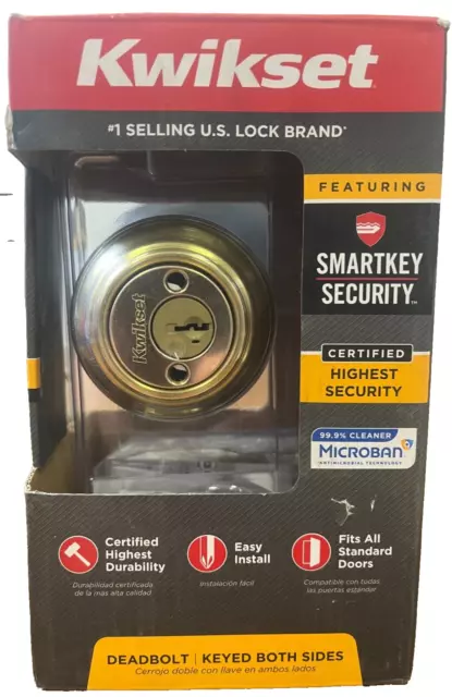 Kwikset Security Double Deadbolt keyed both sides