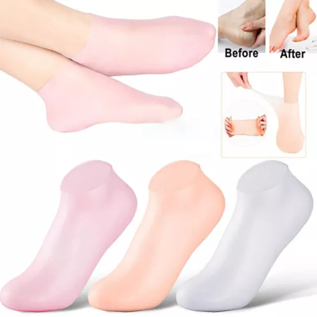 5 Pair Foot Care Socks Spa Silicone Moisturizing Gel Anti Cracking Anti Skid AU