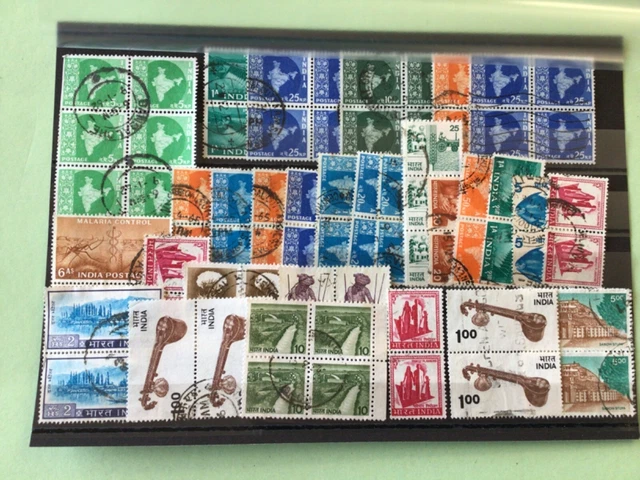 India collection  mixed pairs & blocks stamps   Ref A4693