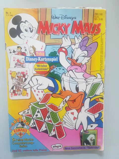 Micky Maus Heft 7 1993 mit Beilage Wendy Sammelbilder