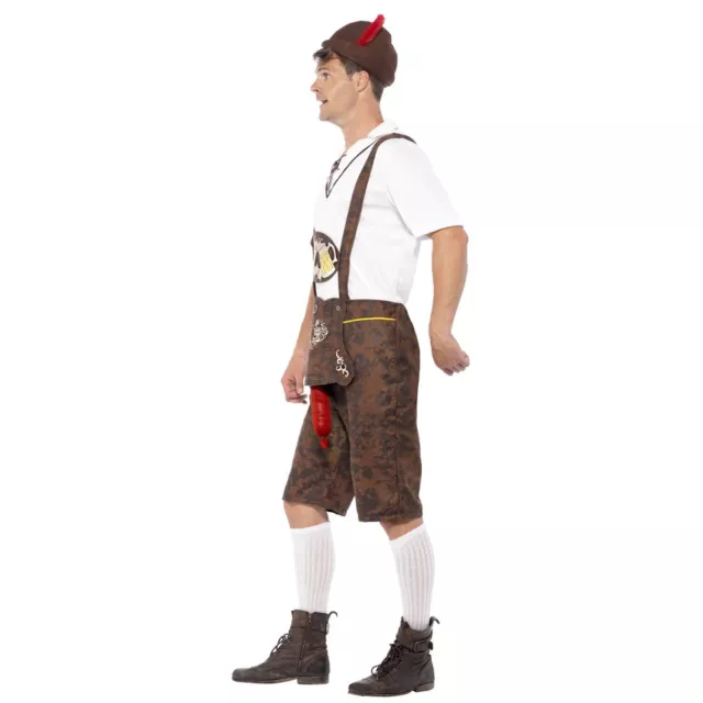 Erwachsene Herren Neuheit Brad Wurst Oktoberfest Karneval Kostüm Hirsch Do Kostüm 3