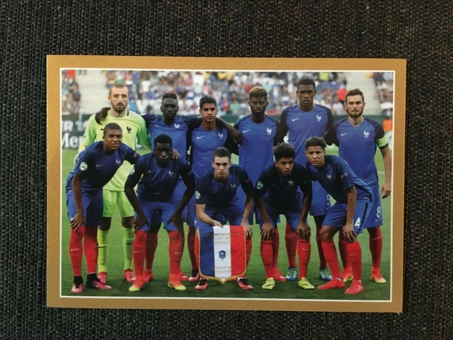 STICKER PANINI FIERS D'ETRE BLEUS 2018 KYLIAN MBAPPE ARGENTE # 54 ROOKIE 3