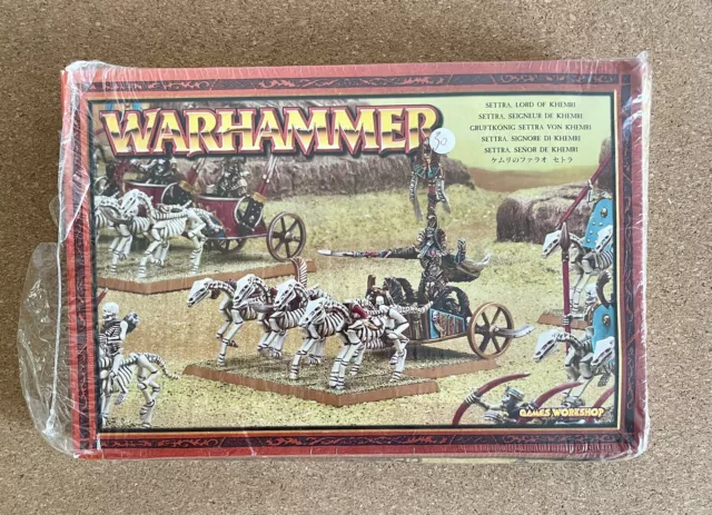 Warhammer Tomb Kings Settra Lord of Khemri OOP Metal Citadel immaculate Rare