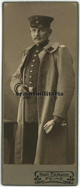 Orig. Foto CDV Portrait Soldat in PEINE b. Hannover Braunschweig Niedersachsen