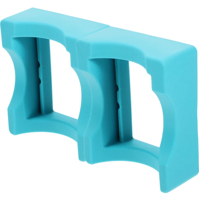 2 piezas Portavasos de silicona gel de silicona Taza de espuma para cuna azul