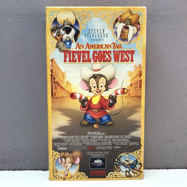 AN AMERICAN TAIL Fievel Goes West VHS Video Tape Movie VTG 1992 Two 2 ...