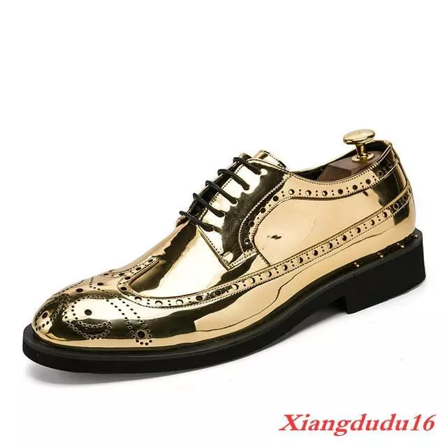 MENS BROGUE CARVED Oxfords Lace Up Casual Fashion British Style Shoes ...
