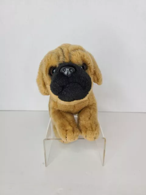 Toys R Us ANIMAL ALLEY Pug Dog 12" Plush Toy Stuffed Animal Brown Tan Puppy