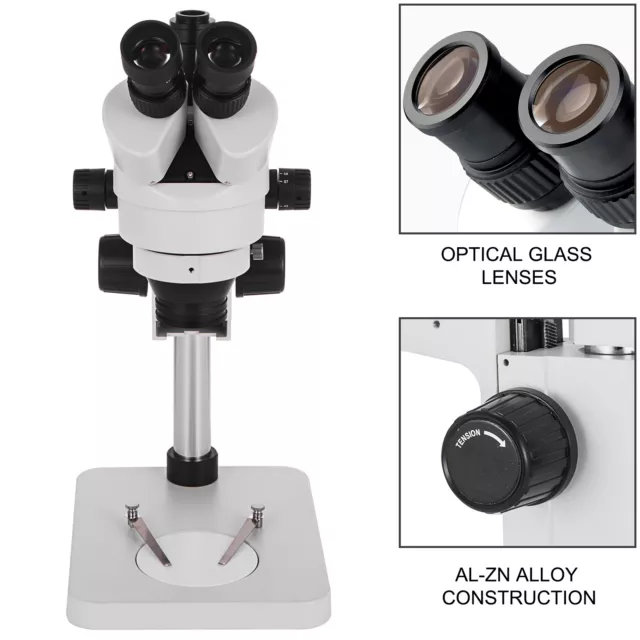 VEVOR Stereomikroskop Trinokular Stereo 3.5X-90X Mikroskop Vergrößerung 2