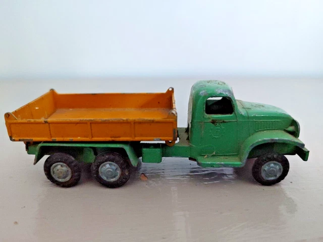 Camion GMC Benne FRANCE JOUET – Routier FJ En Tôle – Jouet Ancien Collection