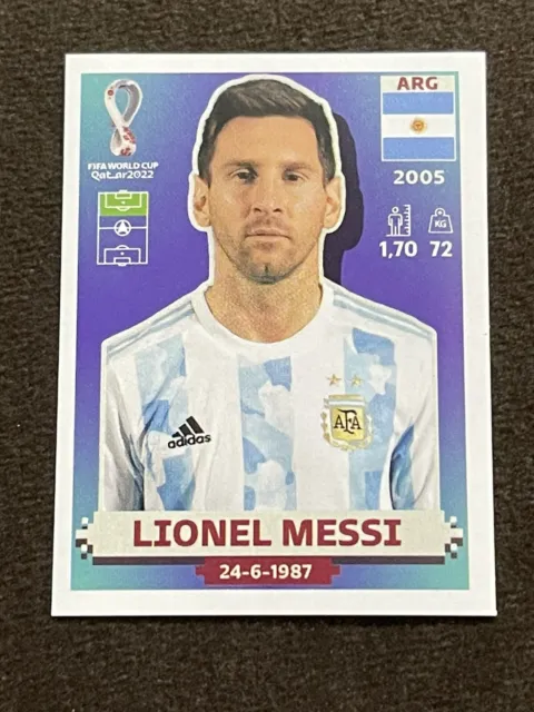 2022 Panini Fifa World Cup Qatar Stickers Lionel Messi Argentina # 20.