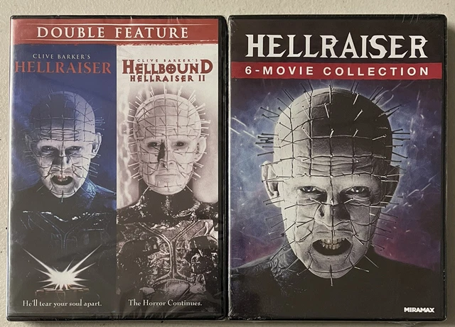 HELLRAISER 1,2,3,4,5,6,7,8 HORROR Saga Films Clive Barker Dvds