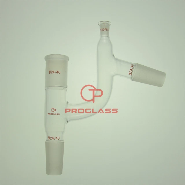 Adaptateur De Distillation Laboratoire 24/29 – Coude 105° Verre Borosilicaté Haute Qualité Pour Chimie