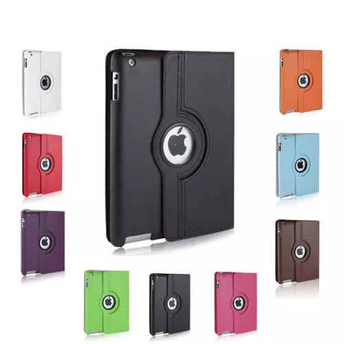 Smart Case for Apple iPad Air 2 9.7 360 Rotating Magnetic Leather Cover UK