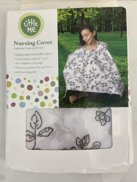 NIB Little Me Nursing Shawl Cover Breastfeeding 26"x 34" Lightweight Breathable