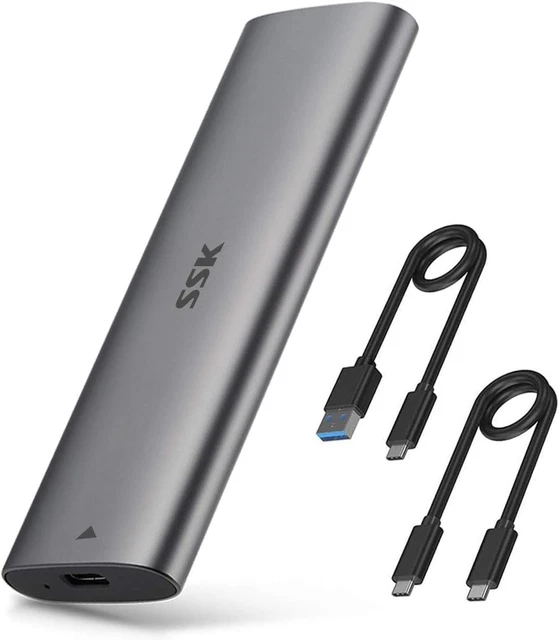 SSK Docking Station NVMe SSD Cloner - Dual Bay M.2 NVMe, 20 Gbps, Clonazione Offline, USB 3.2 - Foto 9