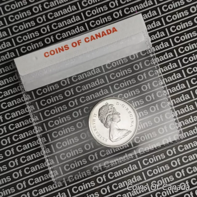 1965 Canada Silver 25 Cents UNCIRCULATED Coin - With Nice Cameo #coinsofcanada 3