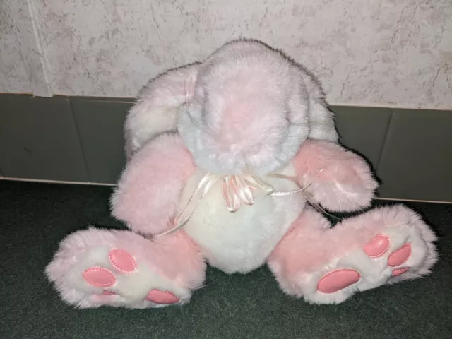 Ganz Bros Heritage Collection Rabbit Plush Bumpkin Bunny Easter Basket 90s Pink