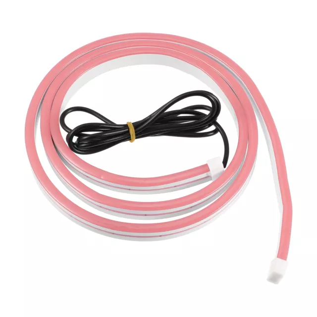 1,2 m 3,94 pies Coche LED Tira Luz Impermeable Flexible Rosa Luz