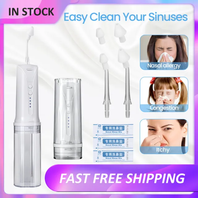 Electric Sinus Cleaner Machine with 4 Modes for Nasal Rinse & Sinus Relief