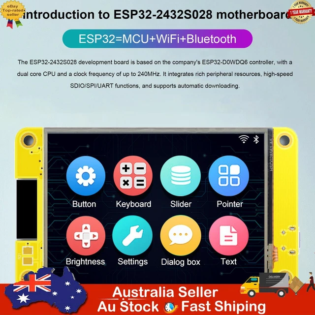 ESP32 DEVELOPMENT BOARD WiFi Bluetooth 240*320 Smart Display Touch ...