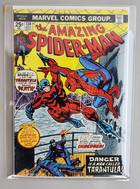 Amazing Spider-Man #134 1st Tarantula 2nd Punisher 1974 Marvel Comic Book