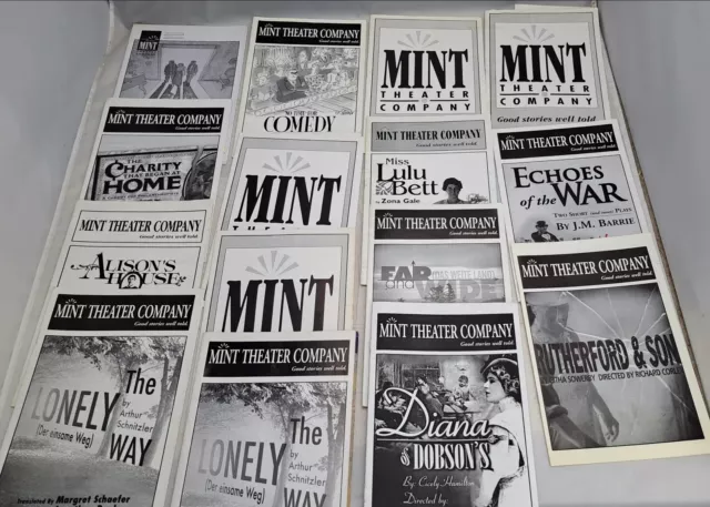 Lot of 15 Mint Theater Company Programs 1990's? Echoes of the War, Rutherford &