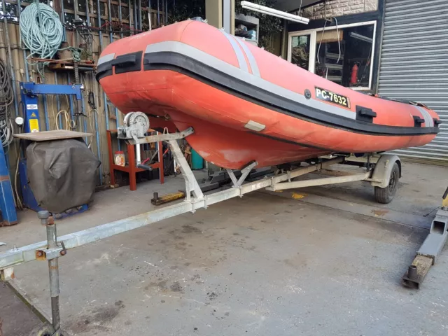 4m Inflatable Rib Boat and Trailer