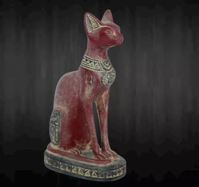 RARE ANCIENT EGYPTIAN ANTIQUE Bastet Cat Bast Old Pharaoh Statue -Egypt ...
