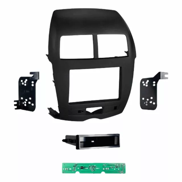 Metra 99-7014B 1/2 DIN Dash Kit for 2011-2014 Mitsubishi Outlander Sport Vehicle