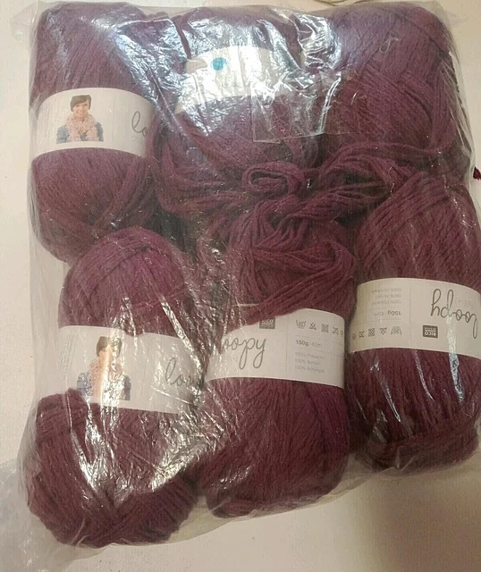 großes Loop Garn Wollpaket 6 Knäuel mit je 50 gr