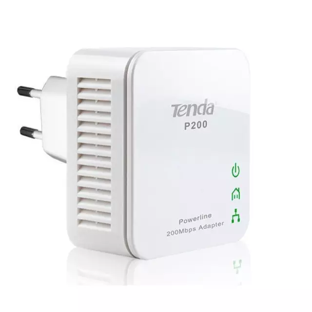 TENDA Kit 2 Mini Adattatori Powerline Ethernet 200 Mbps P200