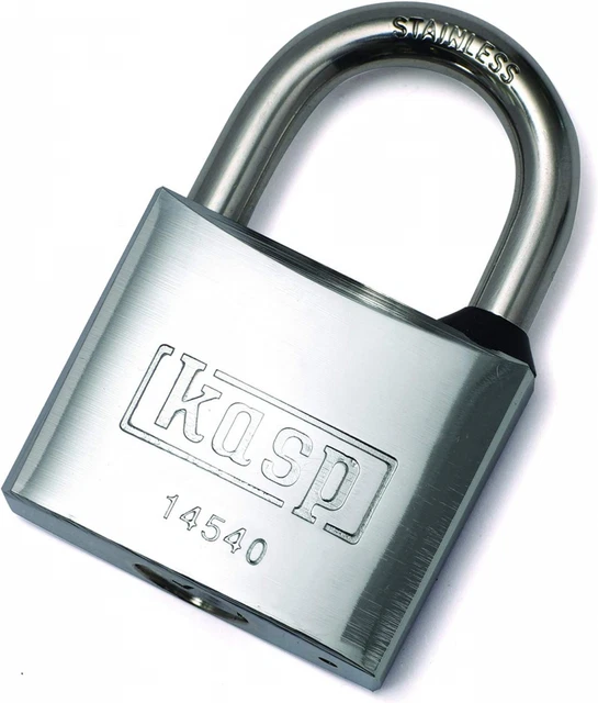 Kasp K14540D Cadenas 40 mm Fermeture différente Acier Inoxydable avec...