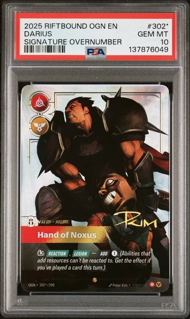2025 RIFTBOUND: LEAGUE Of Legends Ogn-Origins Darius - Hand Of Noxus ...