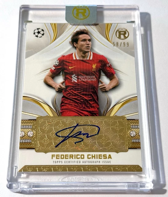 2024-25 TOPPS REVERENCE Auto #/99 Federico Chiesa Liverpool FC 