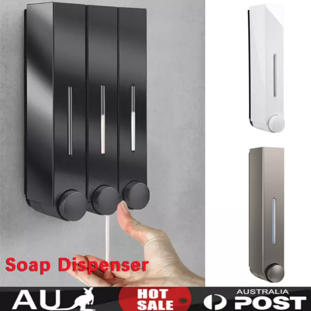 420ML Bathroom Soap Dispenser Wall Mounted Shampoo Bottle Bathroom Amenities AU