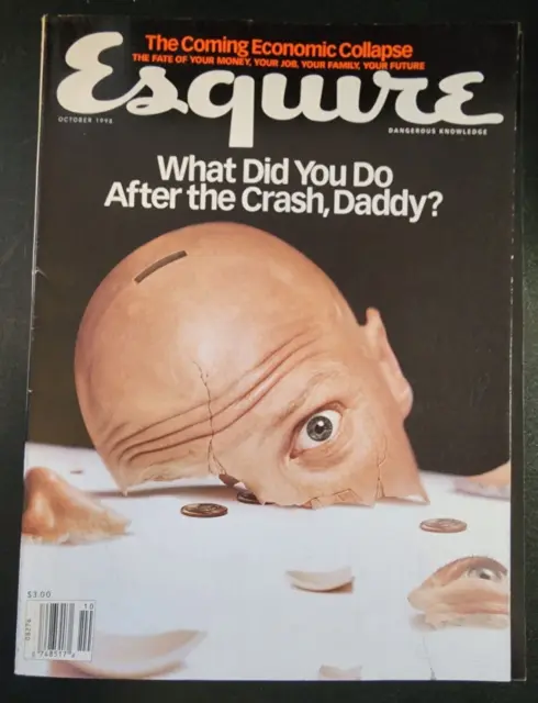Esquire Magazine October 1998 Dangerous Knowledge The Crash No Label B33:1248