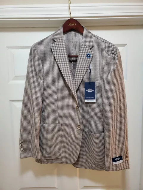 NWT Hart Schaffner Marx Wool Blazer Size 38 S New York Fit Soft $595 Sport Coat