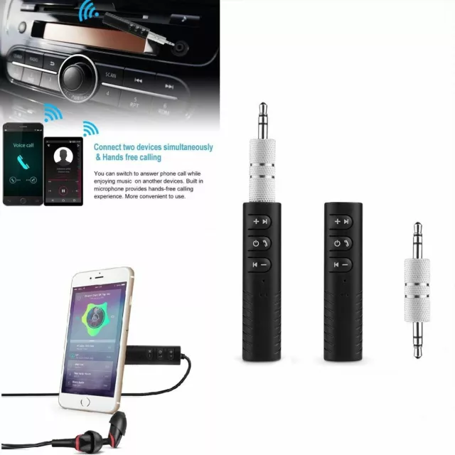 Wireless Bluetooth AUX 3.5mm Jack Audio Stereo Music Home Car Receiver Adapter