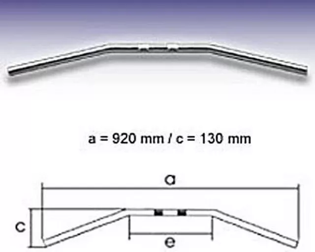 Guidon FEHLING - Drag-Bar Large 1 pouce, L:92 cm, (#8918) avec encoche, par ex.