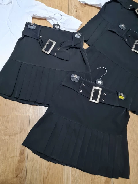 Pacchetto di vestiti per ragazza 14 anni 2 x top bianco + 2 top rosa 4x minigonna nera 2