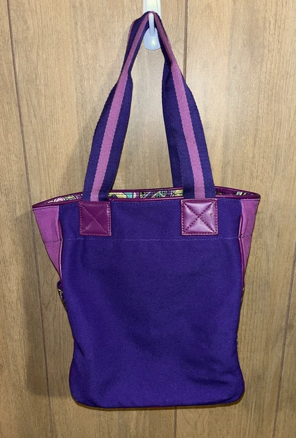 Vera Bradley Small Colorblock Tote Bag Purple