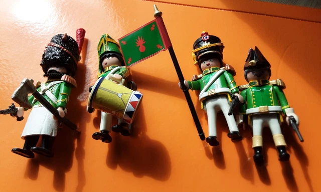 Playmobil Custom – Trompettiste Français Garde Napoléon (vert)