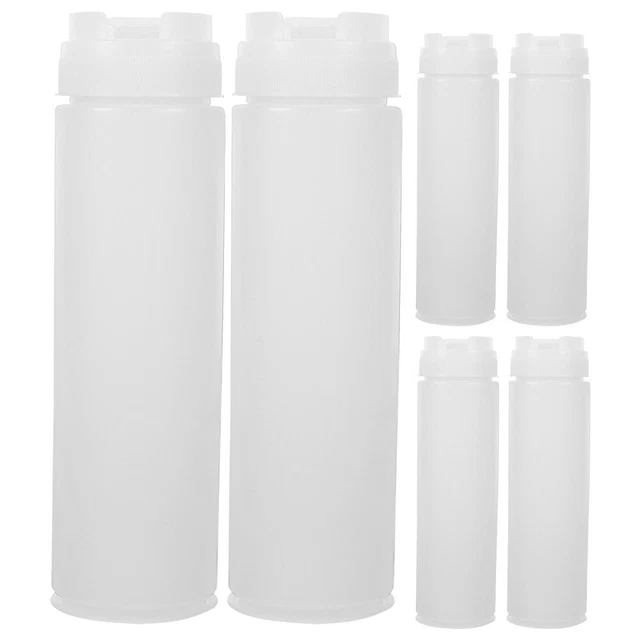 6 pz Bottiglie Ketchup Spremere Bottiglie Spremere Bottiglie Insalata Plastica