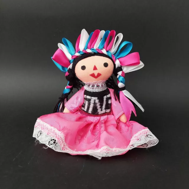 Otomi Cloth Doll Lele From Queretaro. Mexican Folk Art.