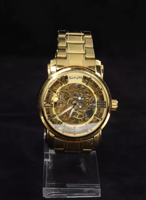 Jewelry Jos Reloj Unisex, Automático, Dorado, 16 CM Circunferencia de Brazo,