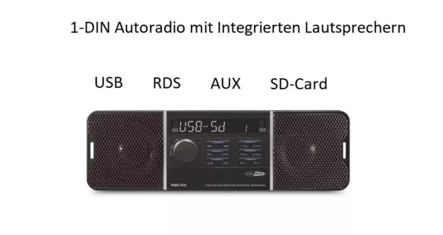 Caliber RMD213 1-DIN LKW/Bus 12-24V Autoradio inkl. 2x25W Boxen - USB/SD