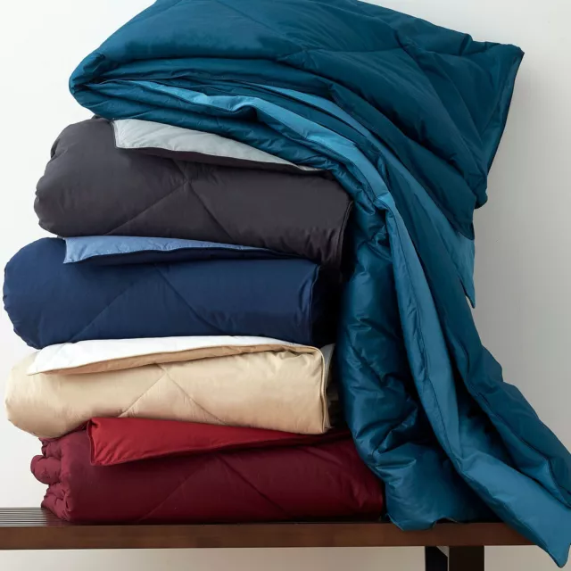 Heavy Winter Comforter Down Alternative 1000 TC Cal King Size Strip Select Color